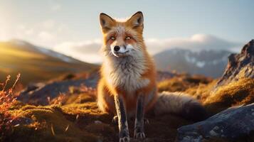 AI generated fox high quality image photo