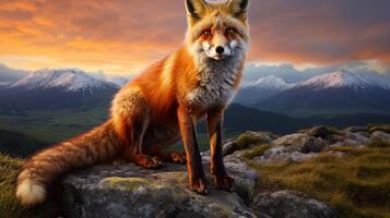 AI generated fox high quality image photo