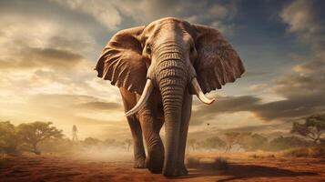 AI generated elephant high quality image photo