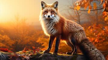 AI generated fox high quality image photo