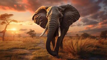 AI generated elephant high quality image photo