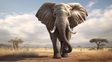 AI generated elephant high quality image photo