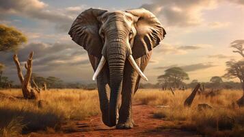 AI generated elephant high quality image photo