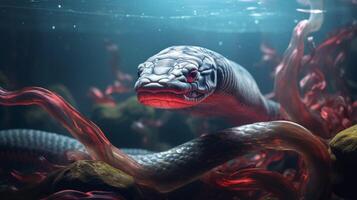 AI generated eel high quality image photo