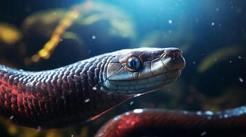 AI generated eel high quality image photo