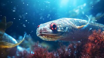 AI generated eel high quality image photo