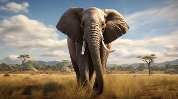 AI generated elephant high quality image photo