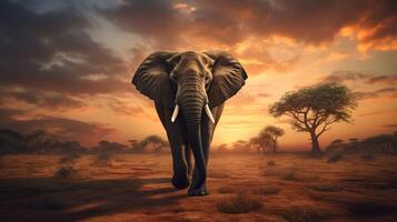 AI generated elephant high quality image photo