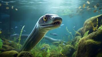 AI generated eel high quality image photo