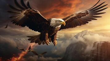 AI generated eagle high quality image photo