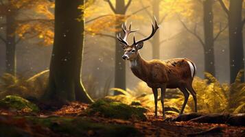 AI generated deer high quality image photo