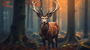 AI generated deer high quality image photo