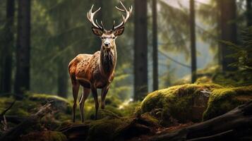 AI generated deer high quality image photo