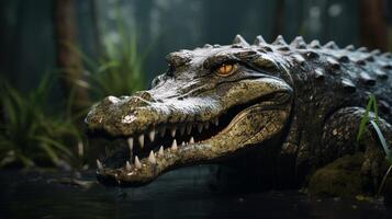 AI generated crocodile high quality image photo