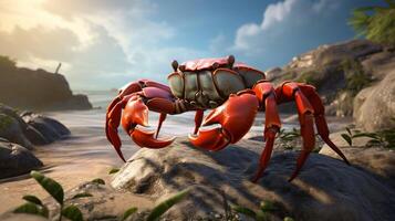 AI generated crab high quality image photo