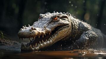 AI generated crocodile high quality image photo