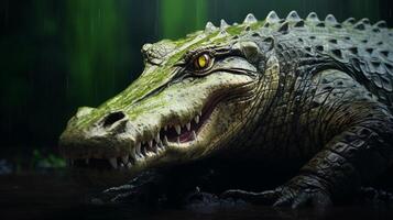 AI generated crocodile high quality image photo