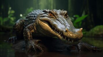 AI generated crocodile high quality image photo