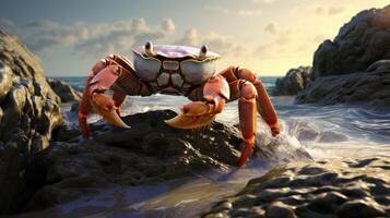 AI generated crab high quality image photo