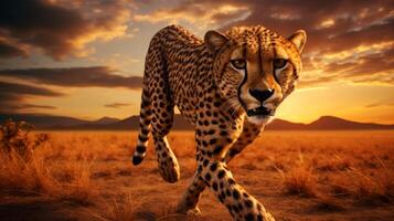 AI generated cheetah high quality image photo