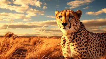 AI generated cheetah high quality image photo