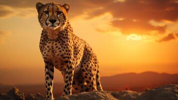 AI generated cheetah high quality image photo