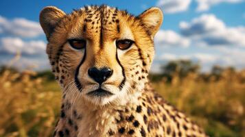 AI generated cheetah high quality image photo