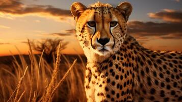 AI generated cheetah high quality image photo