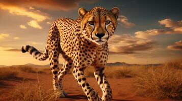 AI generated cheetah high quality image photo