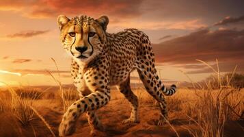 AI generated cheetah high quality image photo