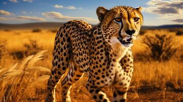 AI generated cheetah high quality image photo