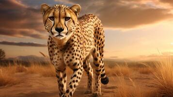 AI generated cheetah high quality image photo