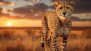 AI generated cheetah high quality image photo