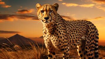 AI generated cheetah high quality image photo