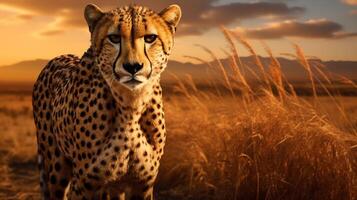 AI generated cheetah high quality image photo