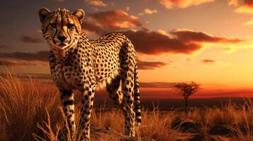 AI generated cheetah high quality image photo