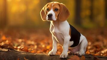 AI generated beagle high quality image photo