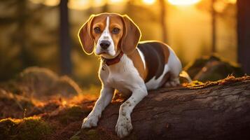 AI generated beagle high quality image photo