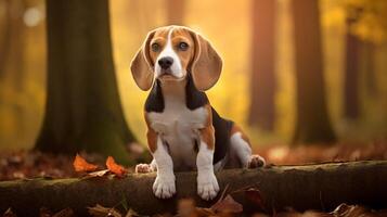 AI generated beagle high quality image photo