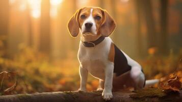 AI generated beagle high quality image photo