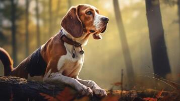 AI generated beagle high quality image photo