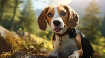 AI generated beagle high quality image photo