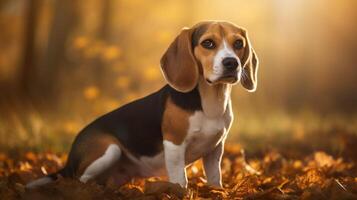 AI generated beagle high quality image photo