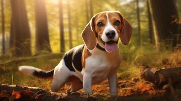 AI generated beagle high quality image photo