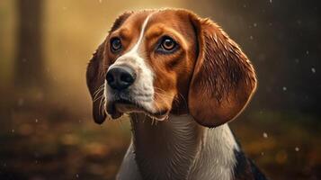 AI generated beagle high quality image photo