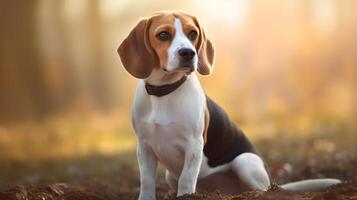 AI generated beagle high quality image photo