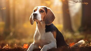 AI generated beagle high quality image photo