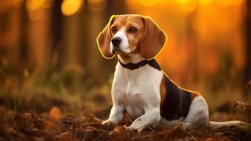 AI generated beagle high quality image photo