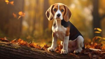 AI generated beagle high quality image photo