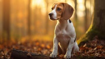 AI generated beagle high quality image photo